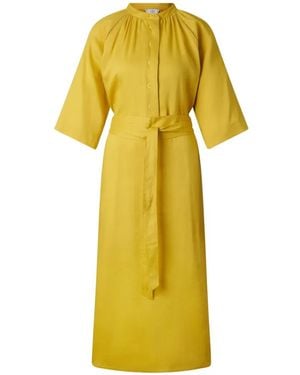 Bogner Catelyn Broderie-Anglaise Raglan-Sleeve Maxi Dress - Yellow