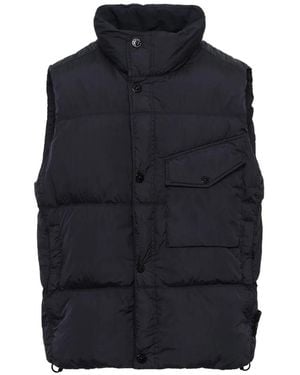 Stone Island Padded High-Neck Gilet - Blue