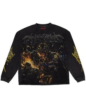 Godspeed Graphic-Print Long-Sleeve Sweatshirt - Black