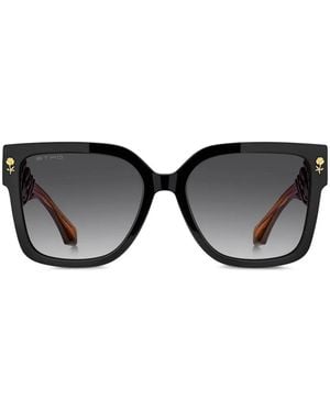 Etro Flower-Detail Sunglasses - Black