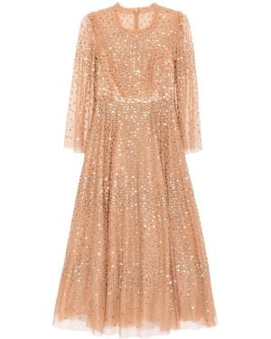 Needle & Thread Sequin Dress - Natural
