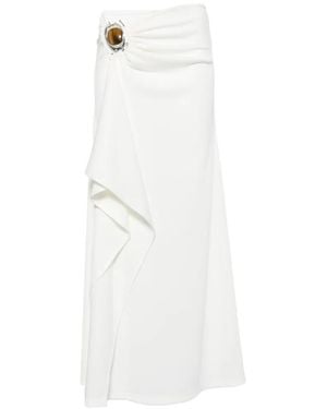 Christopher Esber Occhio Crystal-Embellished Skirt - White