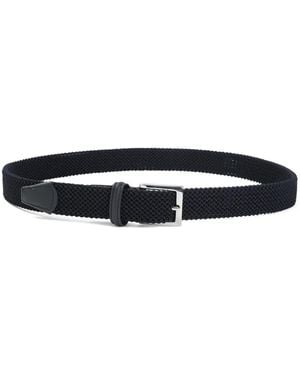 Kiton Elastic Belt - White