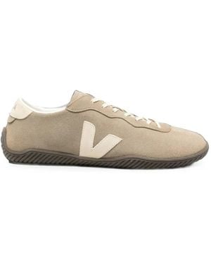 Veja Jitsu Suede Logo-Patch Sneakers - White