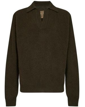 Uma Wang Gerippter Pullover - Grün
