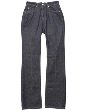 Fleur du Mal Esquestrian Flared Jeans - Blue