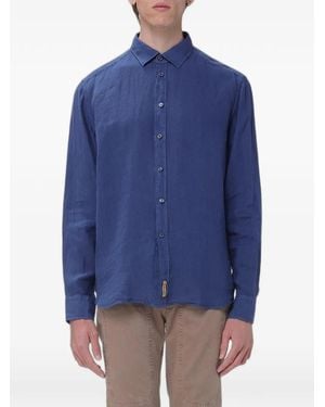 B.D. Baggies Button-Down Cotton Shirt - Blue