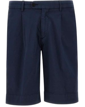 Devore Pleated Shorts - Blue