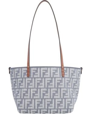 Fendi Roll モノグラム ハンドバッグ S - ホワイト