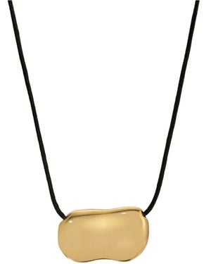 Heaven Mayhem Leren Halsketting - Metallic