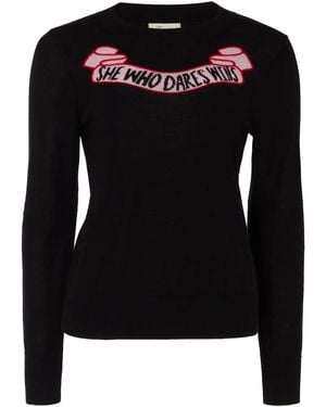 Temperley London She Who Dares Win Jumper - Black