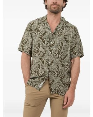 Woolrich Hemd mit Blumenmuster - Grün