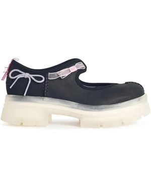 UGG 'Areum Mary Jane' Leather Trainers - Blue