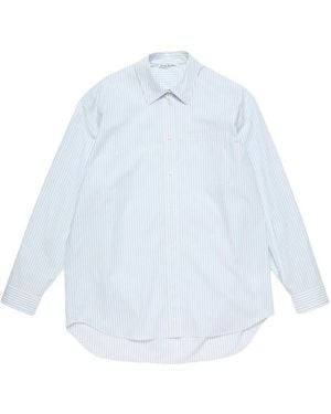 Acne Studios Striped-Pattern Pocket Shirt - White