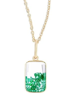 Moritz Glik 18K Emerald And Sapphire Necklace - White
