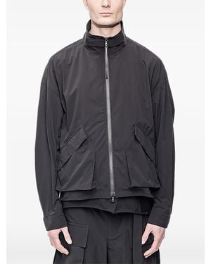 The Viridi-anne Zip-Up Jacket - Gray