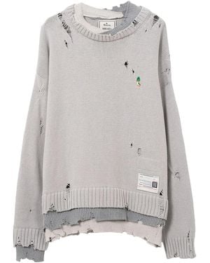 Maison Mihara Yasuhiro レイヤード セーター - グレー
