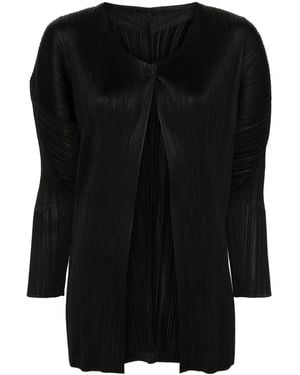Pleats Please Issey Miyake プリーツ ジャケット - ブラック