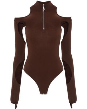 ANDREADAMO Body Con Design Cut-Out - Marrone