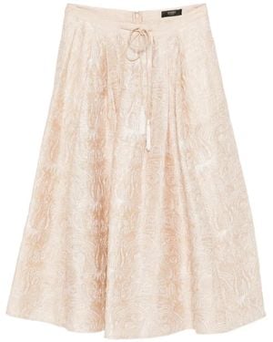 Seventy Rok Met Bloemenprint - Naturel