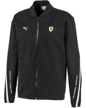 PUMA X Scuderia Ferrari Logo-Patch Zipped Sweatshirt - Black