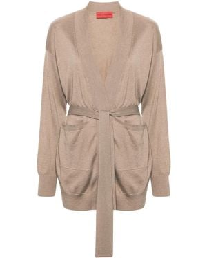 Wild Cashmere Offener Scarlet Cardigan - Natur