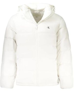 Calvin Klein Doudoune À Capuche - Blanc