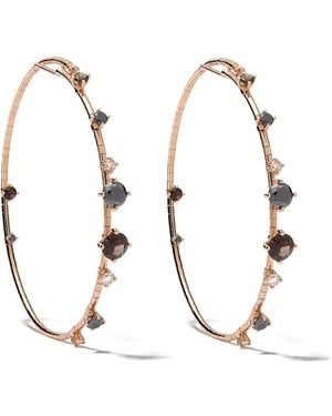Mattia Cielo 18Kt Rotgoldohrringe Mit Diamanten - Mehrfarbig