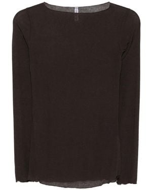 Daniele Fiesoli ボートネック Tシャツ - ブラック