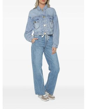 ARMANI EXCHANGE Button-Up Denim Jacket - Blue