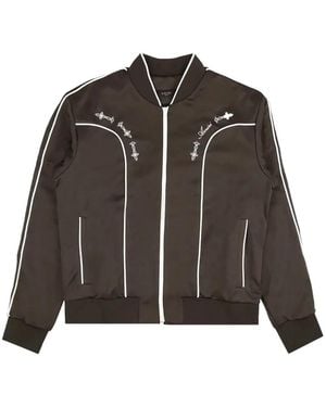 Amiri Graphic-Details Bomber Jacket - Brown