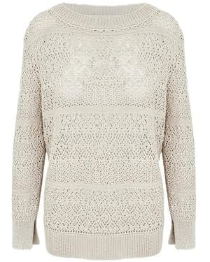 Lorena Antoniazzi Langärmeliger Pullover - Weiß