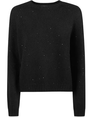 Edoardo Gallorini Sequin-Embellished Wool Jumper - Black
