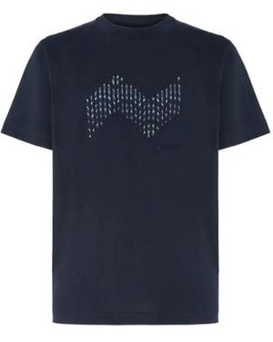 Missoni Embroidered-Detail T-Shirt - Blue