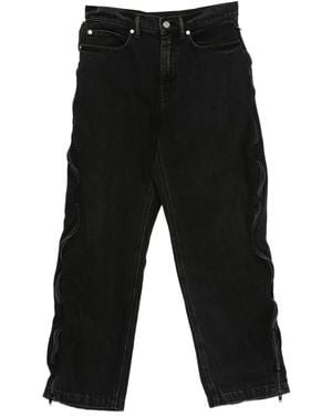 Alexander Wang Zip-Detail Faded Jeans - Black