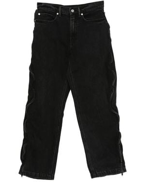 Alexander Wang Zip-Detail Faded Jeans - Black