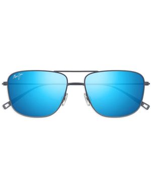Maui Jim Mikioi Square Sunglasses - Blue