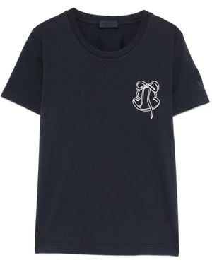 Moncler Embroidery T-Shirt - Blue
