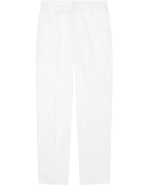 ARMANI EXCHANGE Straight-Leg Cotton Trousers - White