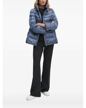 Geox Quilted High-Neck Jacket - Blue