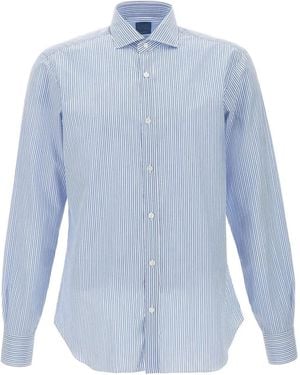 Barba Napoli Striped Shirt - Blue