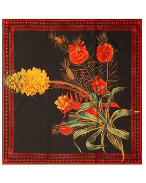 Blumarine Floral Scarf - Red