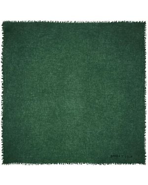 Bimba Y Lola Fringed Scarf - Green