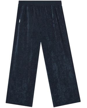 FIVE CM Textured Wide-Leg Trousers - Blue