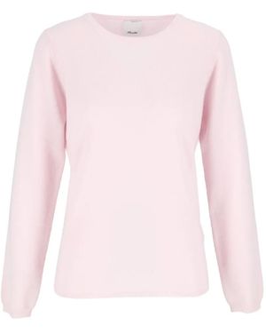 Allude Fine-Knit Cashmere Sweater - Pink