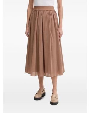 Joop! Sedef A-Line Midi Skirt - Brown