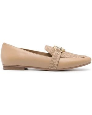 MICHAEL Michael Kors Leren Loafers - Naturel