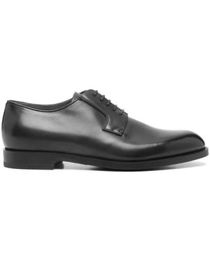 ZEGNA Leather Oxford Shoes - Grey