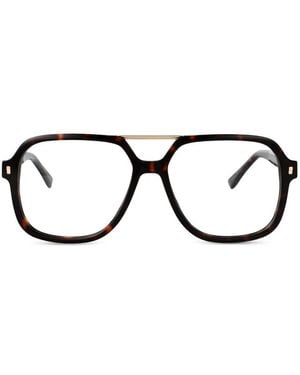 DSquared² Occhiali Da Sole A Doppio Ponte - Nero