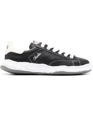 Maison Mihara Yasuhiro Charles Lace-Up Leather Trainers - White